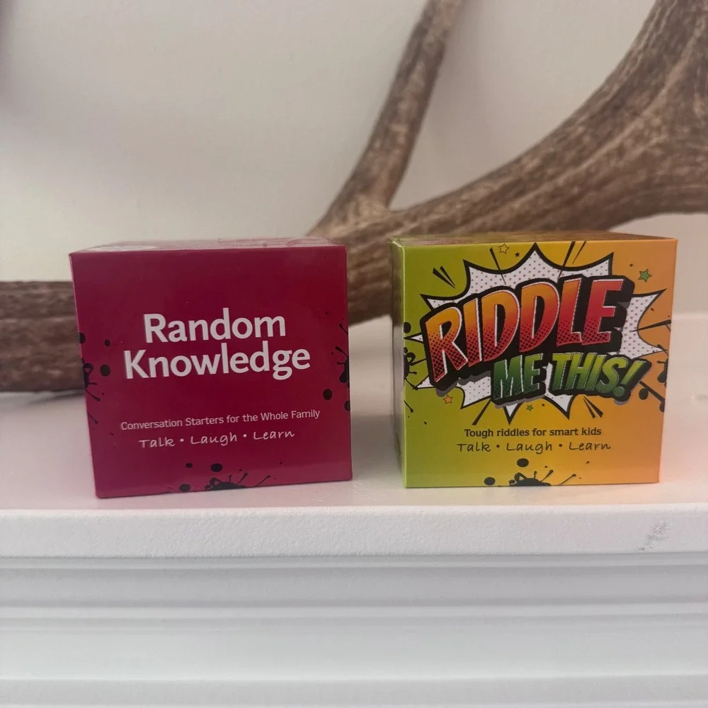 WordTeaser Card Game Set Random Knowledge & Riddle Me This Conversation Starters - Picture 4 of 4